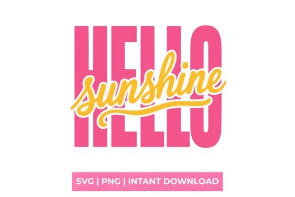 Designing with Joy: The Hello Sunshine Summer Script SVG