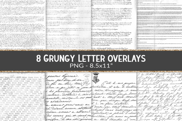 Elevate Your Projects with Vintage Text Script Sheet PNG Overlays