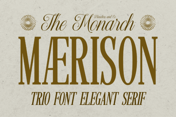 Maerison: Elevating Visual Harmony with a Sophisticated Trio Font Collection