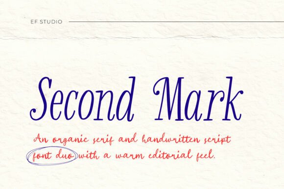 Second Mark Duo: The Design Font Pairing