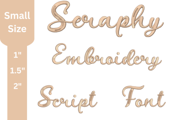 Seraphy Script Embroidery Font: Elevate Your Projects with Embroidered Typography