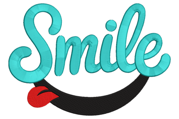 Smile Script: Elevating Embroidery with Elegant Typography