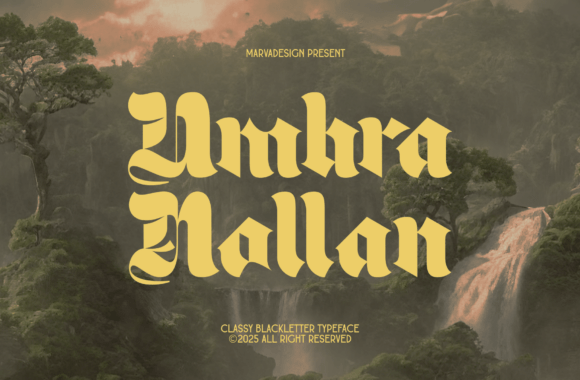 Umbra Nollan: A Modern Blackletter for Bold Branding