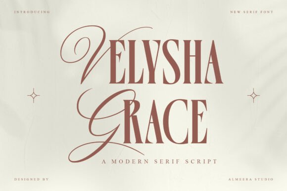 Velysha Grace: Elevating Modern Serif Script Design